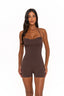 SUKI PLAYSUIT CHOCOLATE