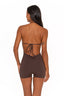 SUKI PLAYSUIT CHOCOLATE